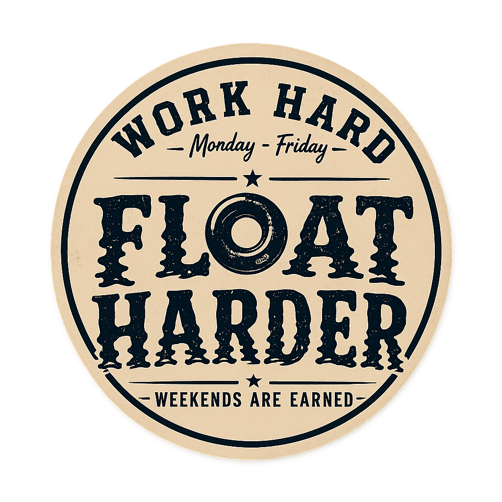 Float Harder Sticker