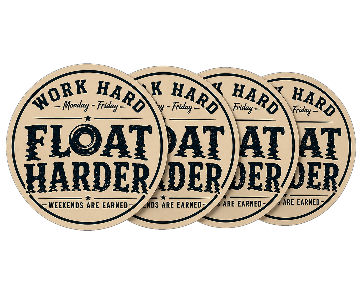 Float Harder Sticker